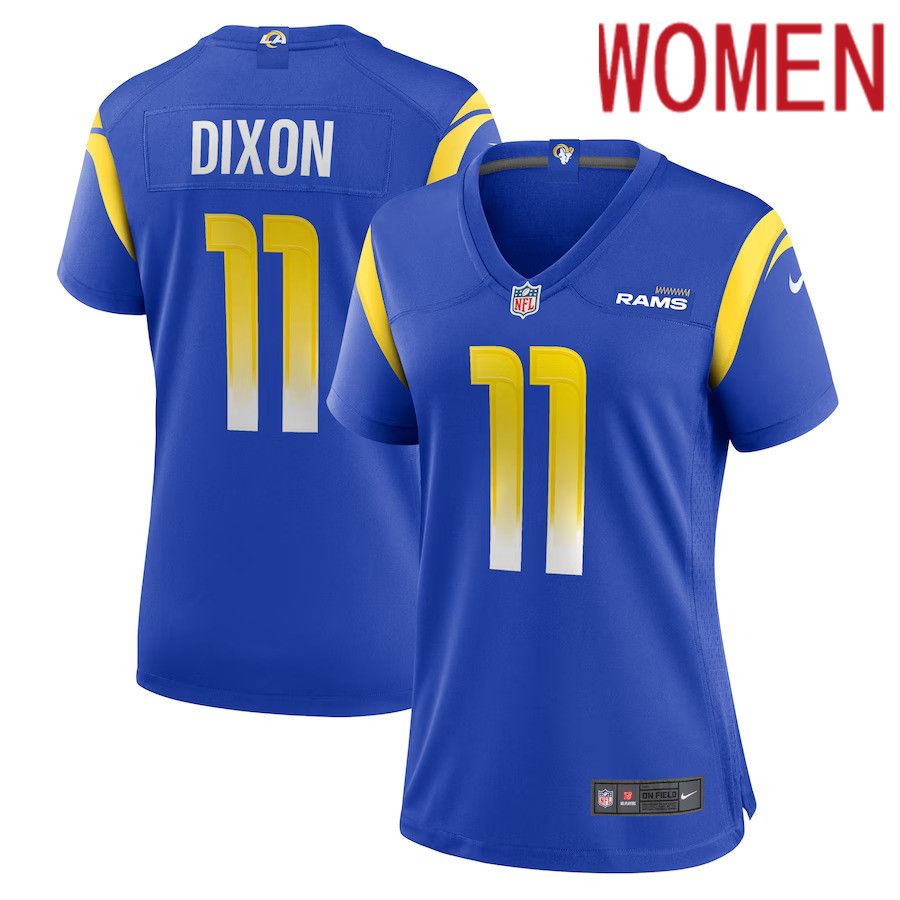 Women Los Angeles Rams #11 Riley Dixon Nike Royal Game Player NFL Jersey